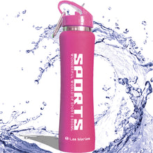 Load image into Gallery viewer, Sports Metal Water Bottle with Flip Straw Tip
